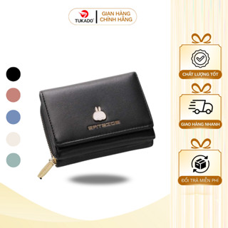 Ví Nữ Ngắn Mini Cầm Tay BATSIOE Nhỏ Gọn Nhiều Ngăn Đựng Tiền Da Cao Cấp Cực Đẹp Giá Rẻ BS03 - Tukado