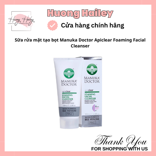 Sữa rửa mặt tạo bọt  Manuka Doctor Apiclear Foaming Facial Cleanser