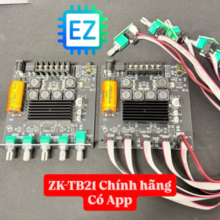  ZK-TB21 Mạch khuyếch đại âm thanh 2.1 TPA3116 100W + 50W*2 Bluetooth bản có app điện thoại 