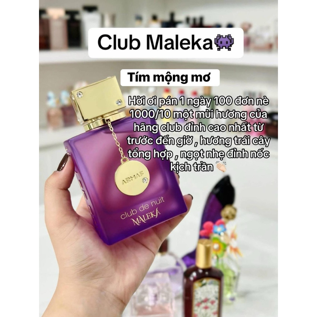 CLUB TÍM MALEKA NƯỚC HOA NỮ PERFUME XỊT THƠM