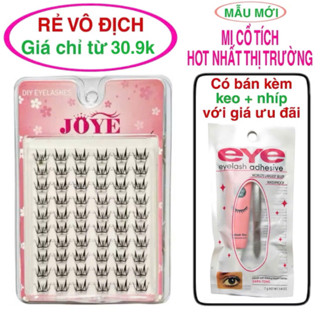  10 hàng  Lông mi giả cổ tích thần thoại JOYE loại tách sợi từng cụm chùm bụi  mi giả  
