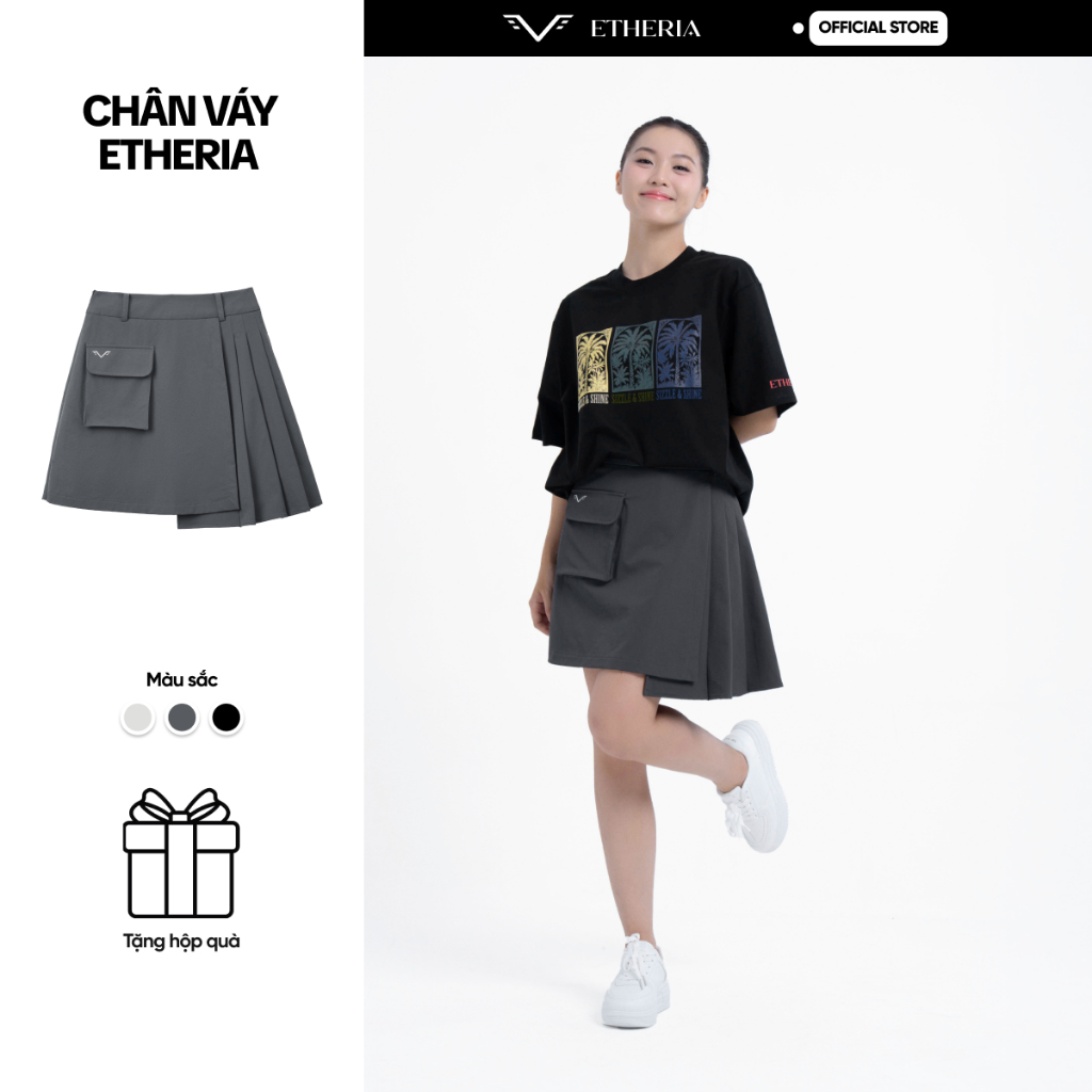 Chân Váy Ngắn Nữ Etheria Cao Cấp, Mềm Mịn,Trẻ Trung, Năng Động - EVN2032502