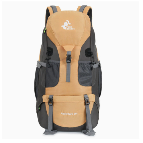 Balo leo núi 50L chất liệu chống thấm, balo du lịch nhiều ngăn hỗ trợ tốt cho balo trekking đường dà