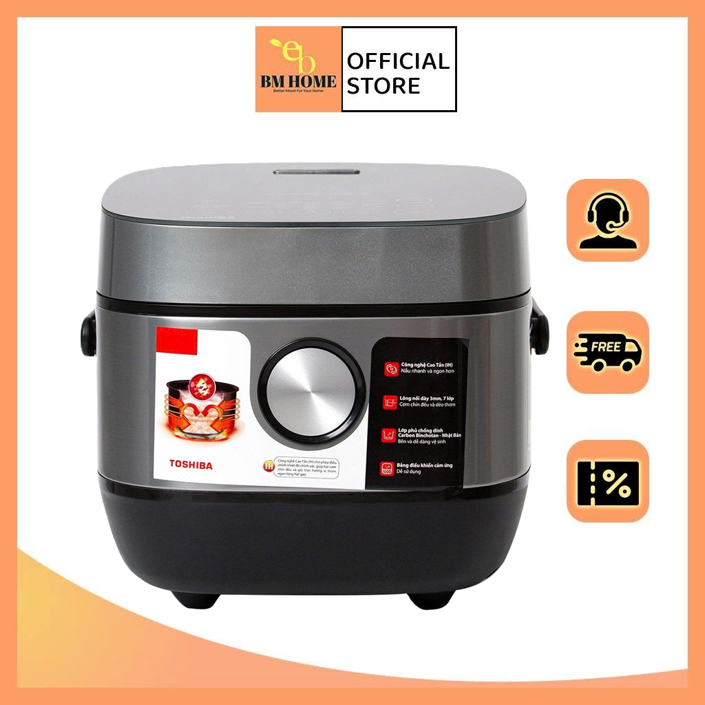 Nồi cơm điện cao tần Toshiba RC-10IP1PV - Toshiba RC-18IP1PV - Hàng chính hãng - Bảo hành 12 tháng