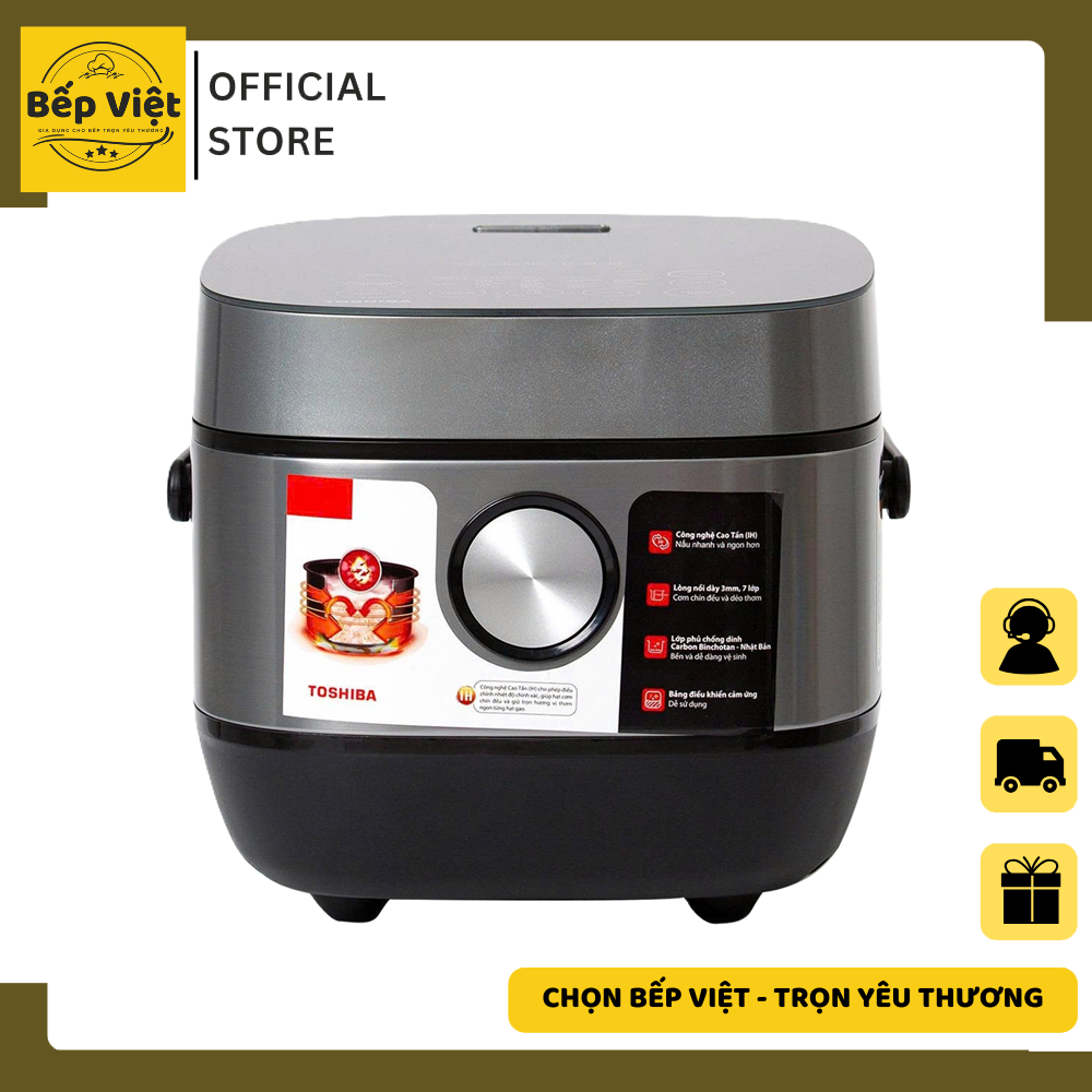 Nồi cơm điện cao tần Toshiba RC-10IP1PV - Toshiba RC-18IP1PV - Hàng chính hãng - Bảo hành 12 tháng