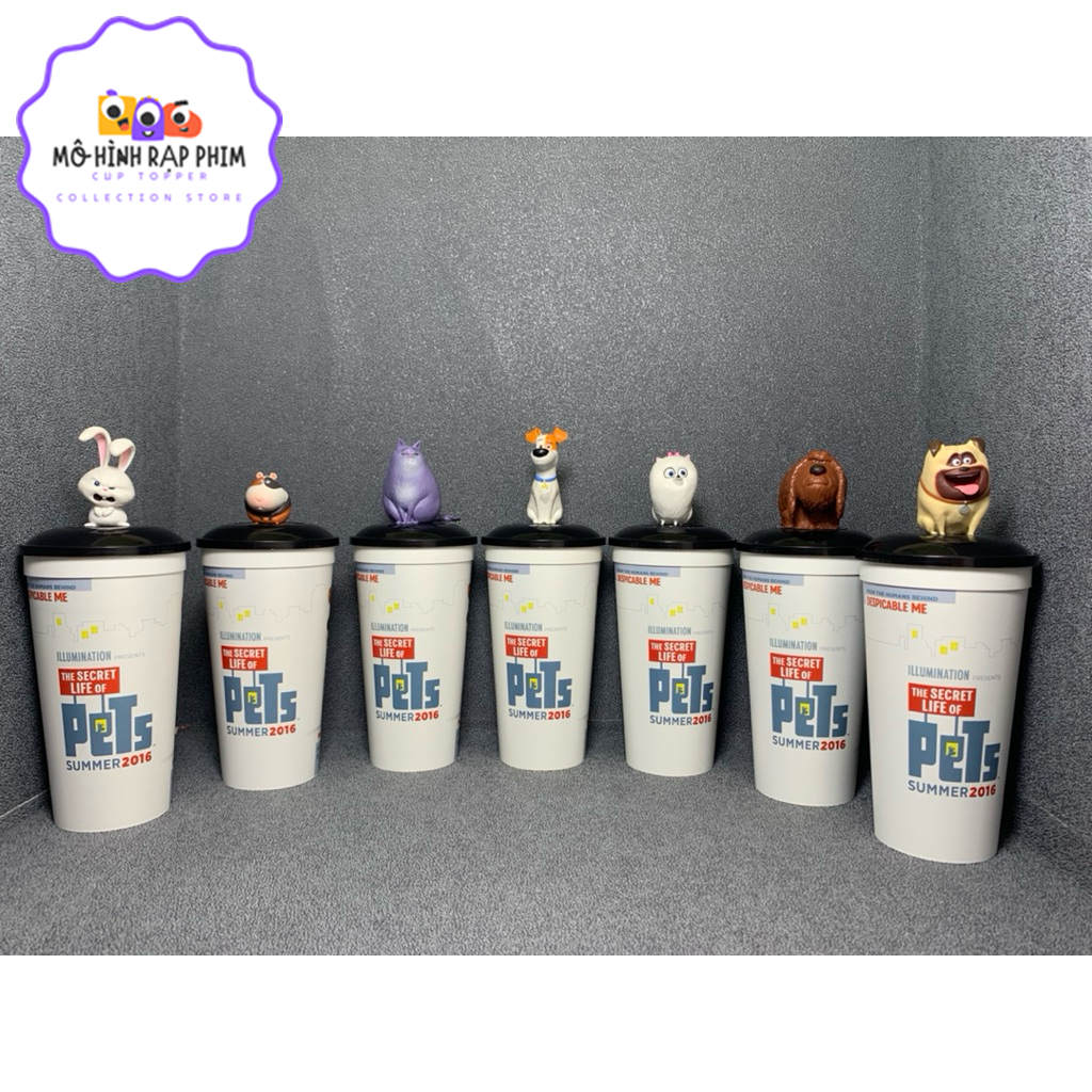 LY NƯỚC KÈM TOPPER NHÂN VẬT PHIM THE SECRET LIFE OF PETS