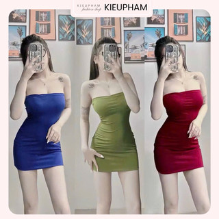 ĐẦM BODY ỐNG TRƠN CÚP NGỰC DÁNG NGẮN NHIỀU MÀU