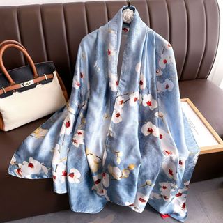 Khăn choàng lụa dài màu sắc 90x180cm thy thy store