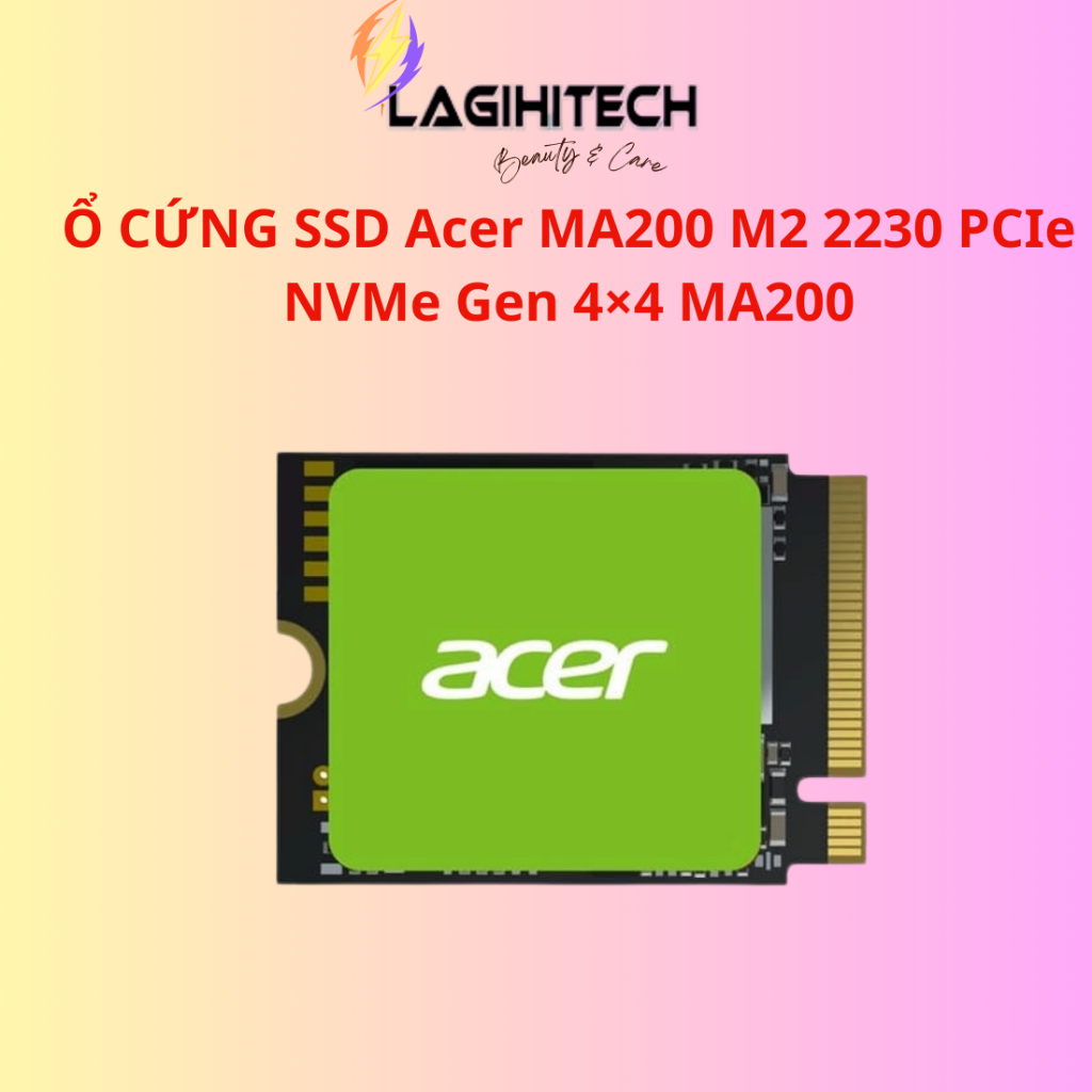 Ổ Cứng SSD Acer MA200 512GB / 1TB M2 2230 PCIe NVMe Gen 4×4 - Bảo Hành 3 Năm