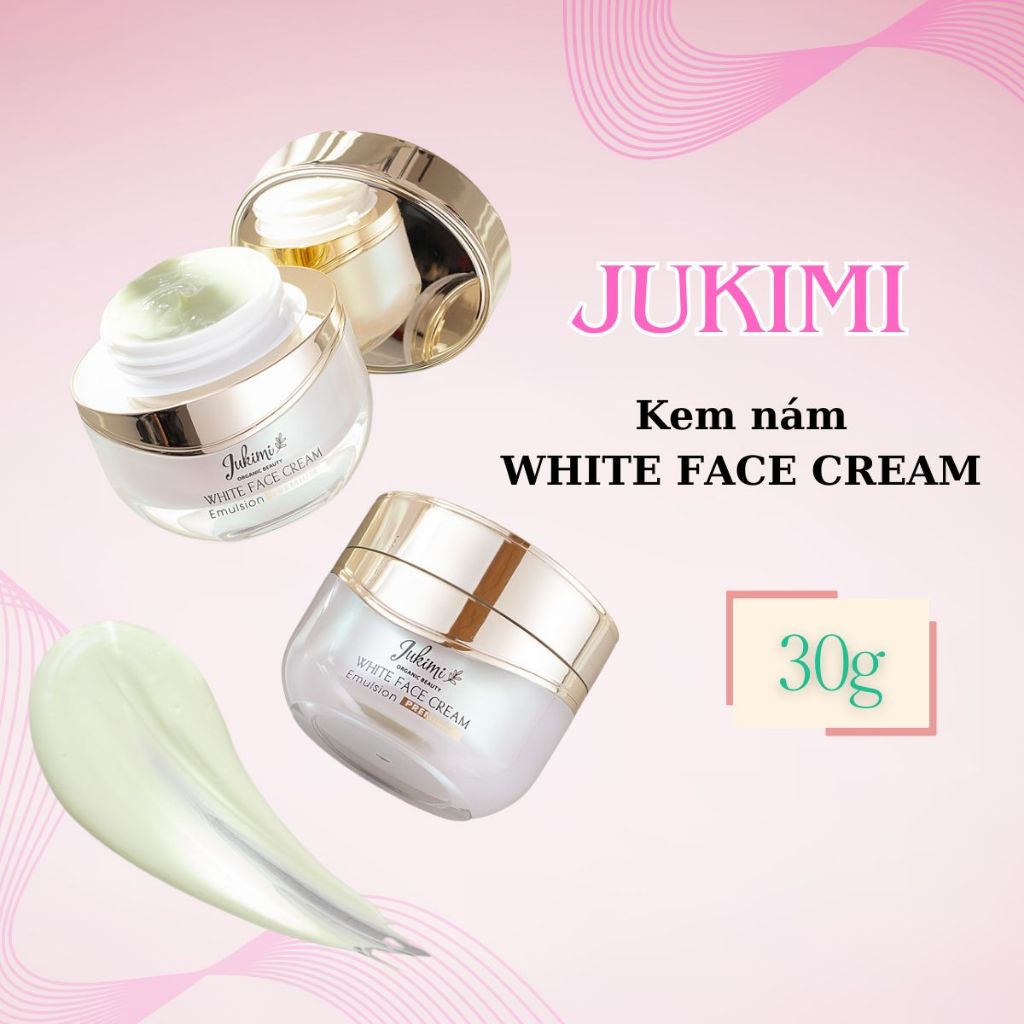 Kem nám Cream White Face Jukimi 30g hỗ trợ xóa nám, tàn nhang, làm trắng da sau 2 tuần sử dụng - A3