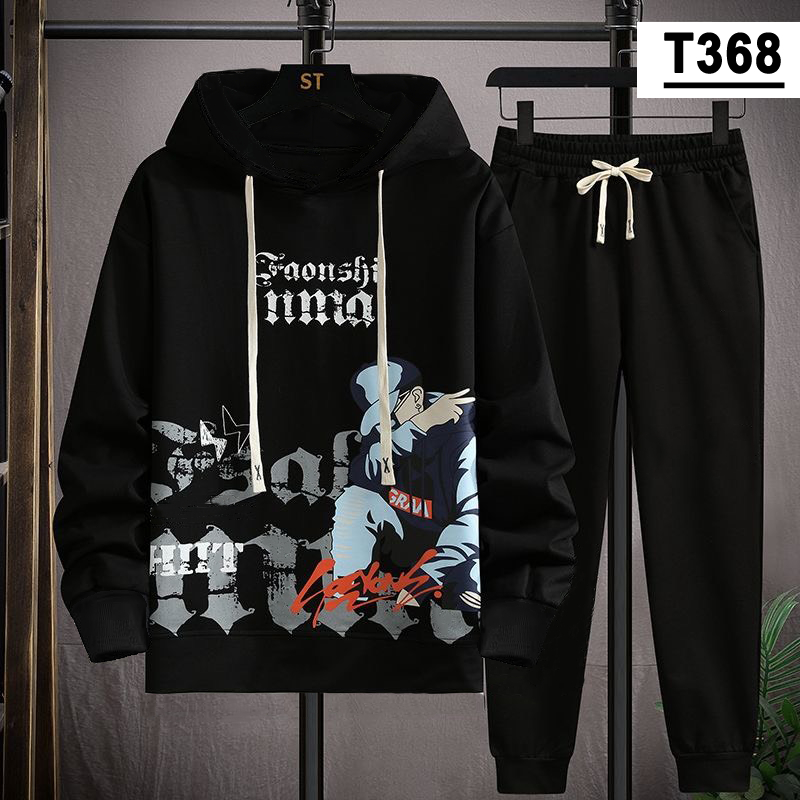 Bộ quần áo dài tay Nam, bộ thu đông có áo hoodie, vải Poly dày dặn, mịn, không nhăn Tiger Store