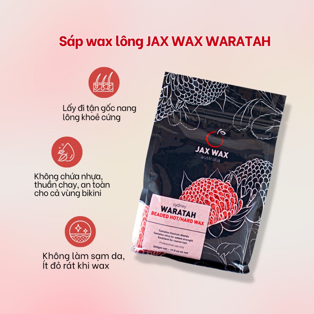 Sáp wax lông Jax Wax Australia Waratah dạng hạt