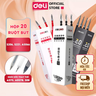  Deli VPP  Combo 10 20 Ngòi Ruột gốc bút gel Deli 0.5mm dùng cho bút gel A575 A057B lâu hết mực trơn tru n 