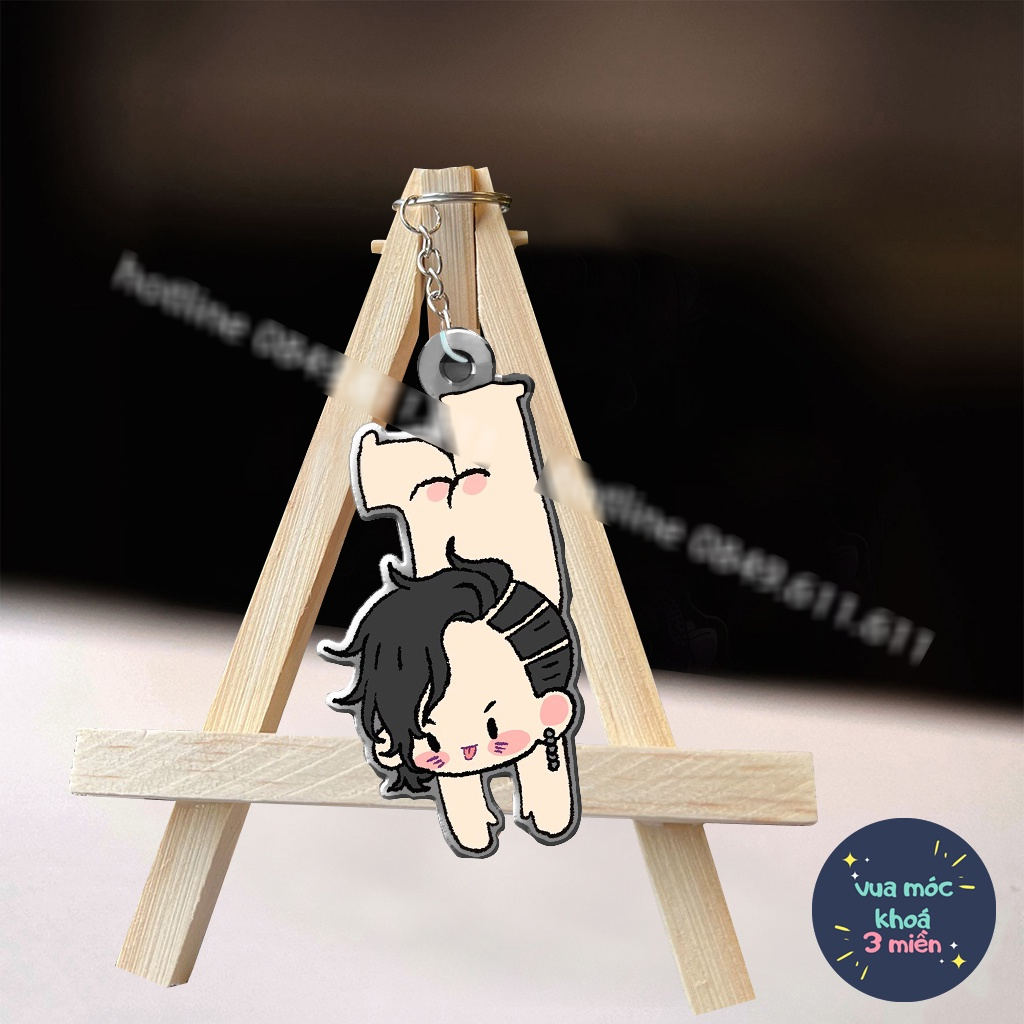 Móc khóa Tokyo Revengers Chibi nhân vật Mikey Izana Ran Rindou treo ngược dễ thương