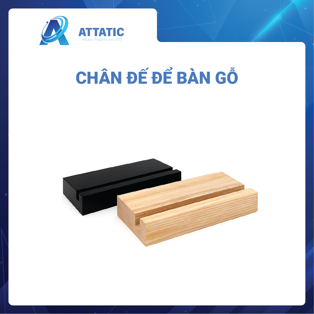 Chân Đế Để Bàn Bằng Gỗ Khắc Logo Theo Yêu Cầu, Chân Đế Menu Gỗ, Giá Đỡ Menu Bằng Gỗ, Chân Gỗ Đỡ Bảng