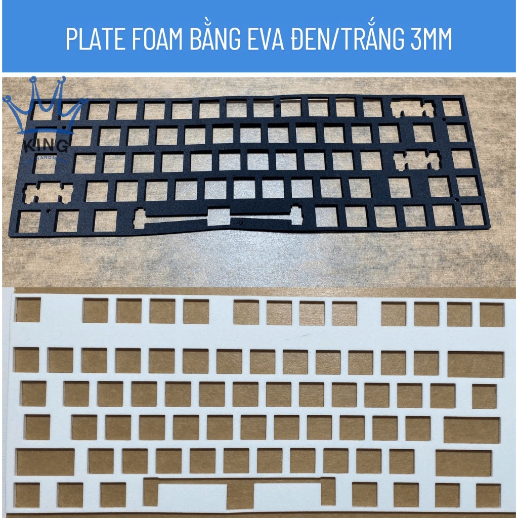 [Plate Foam] - Plate Foam Keyboard Section I Theo Tên Bằng Cao Su Lưu Hóa. [EVA 2mm, 3mm]