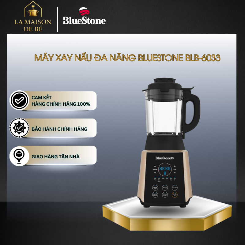 Máy Xay Nấu Đa Năng BlueStone BLB-6033 – Lưỡi Thép Không Gỉ – Chân Đế Chống Trượt – LMS