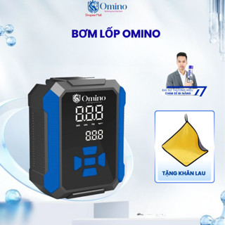 (HOẢ TỐC ) Bơm Lốp Ô Tô Điện Tử Tự Ngắt Omino Cao Cấp, Bơm Ô Tô Thông Minh Cao Màn LCD Thiết Kế Nhỏ Gọn- BH 24 Tháng