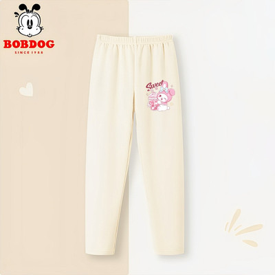Quần giữ nhiệt cho bé gái BOBDOG  chất liệu giữ nhiệt co giãn tốt in hình thỏ cute cho bé