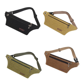 Túi đeo bụng nam, nữ chất liệu vải kaki siêu bền, có nhiều ngăn tiện dụng