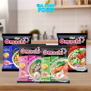  Mì Gói ăn liền Khoai tây Omachi Bò hầm  Tôm càng  Sườn  Lẩu bắp bò - Gói 81g 