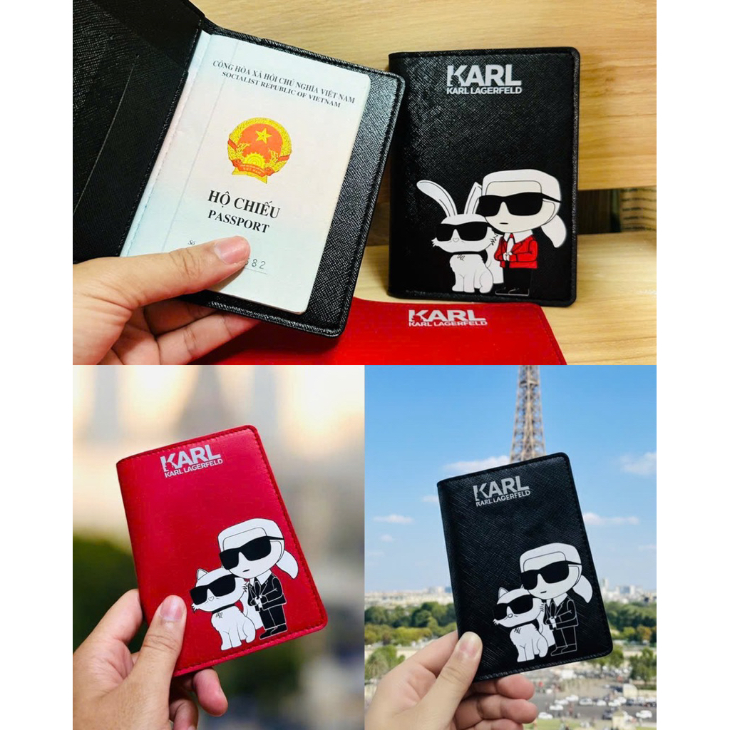 Ví đựng Passport bao đựng Hộ Chiếu Karl Lagerfeld 2026