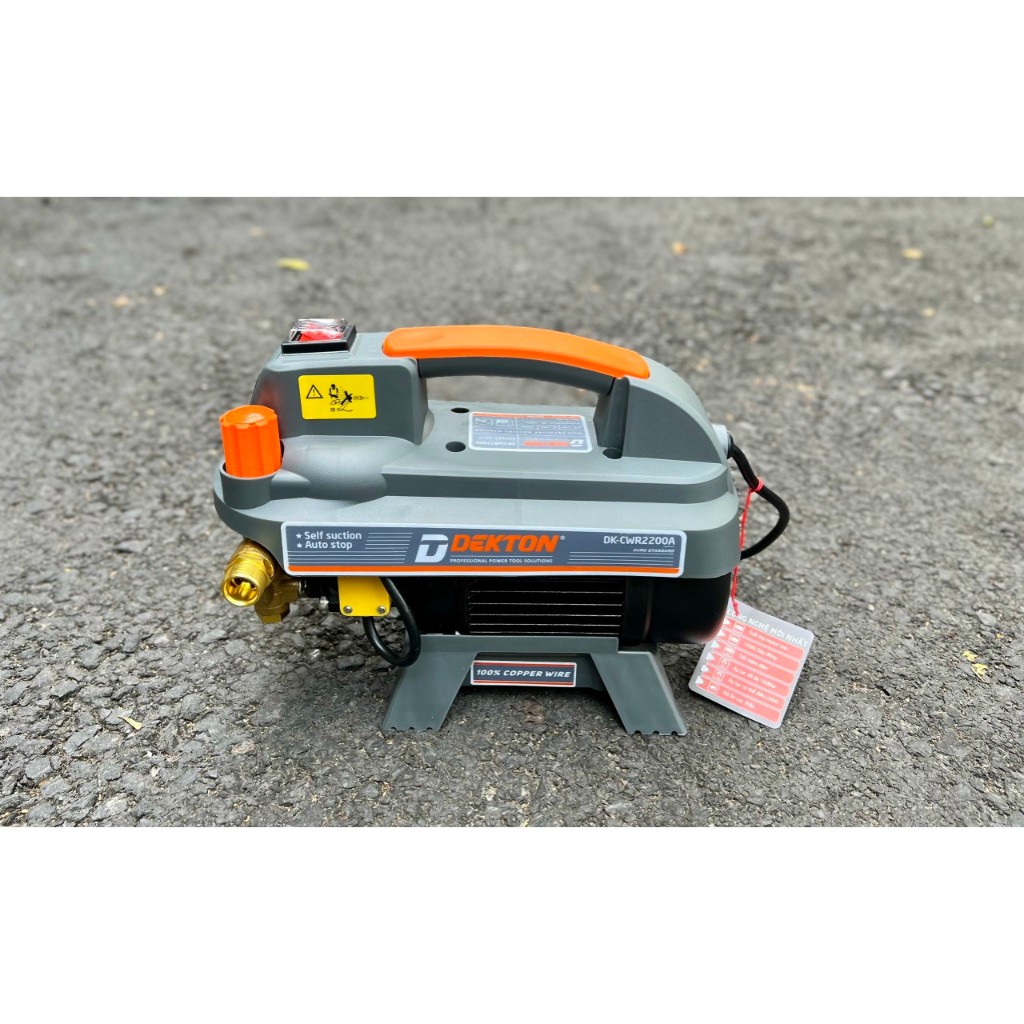Máy rửa xe DEKTON DK-CWR2200A bản 2025 / 2200 W / Bản nâng cấp có Chống giật kèm Lọc Kép