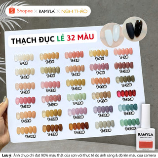  Sơn gel thạch đục lẻ màu RAMYLA 32 màu Nghi Thảo Nails 