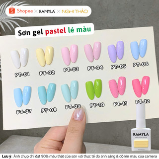  Sơn gel pastel lẻ màu RAMYLA Nghi Thảo Nails 