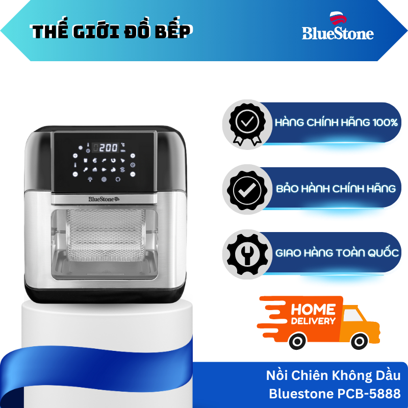 Nồi Chiên Không Dầu BlueStone AFB-5888 10L – Công Suất 1800W – Vỏ Nhựa Chịu Nhiệt PP – TGB