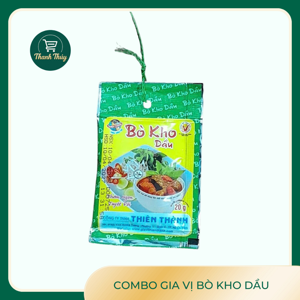 Combo 5/10/20 gói Gia vị bò kho dầu
