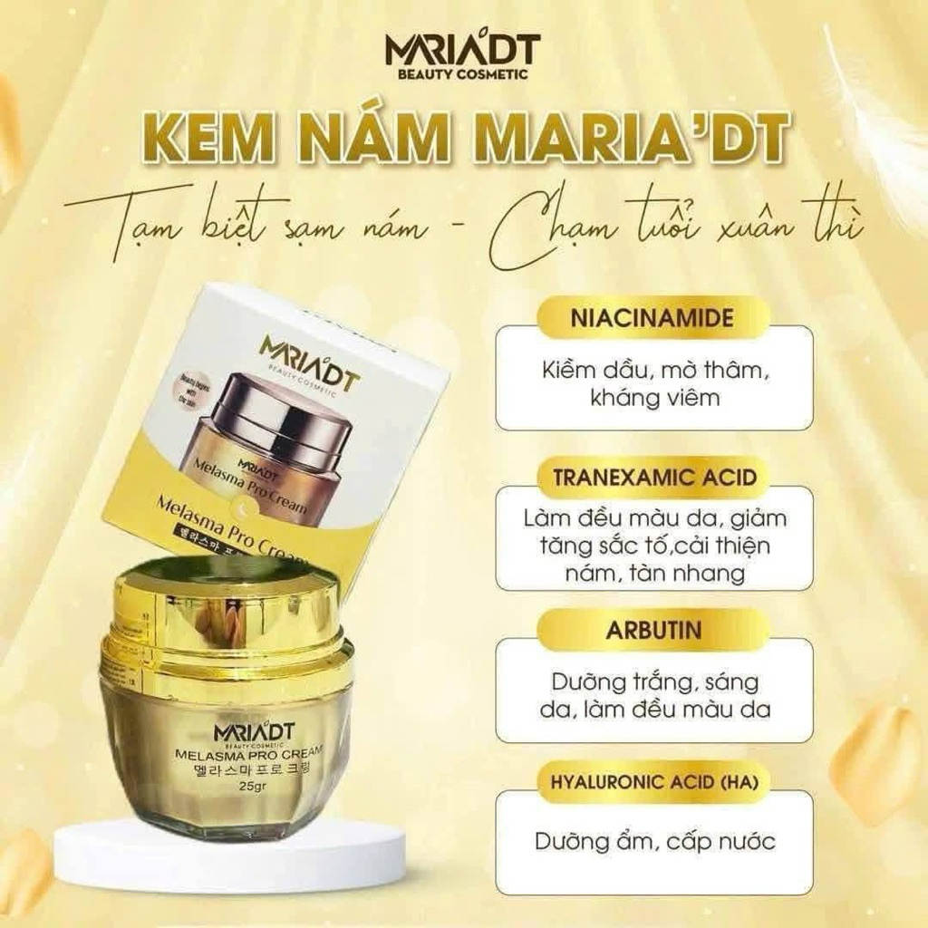 KEM NÁM Mariadt TRẮNG SÁNG DẠNG RỠ