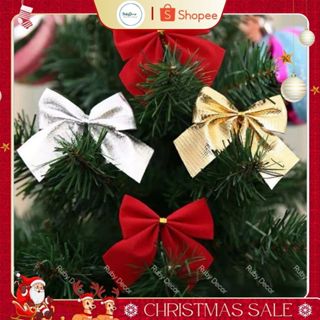  Set 12 nơ trang trí noel trang trí vòng nguyệt quế cây thông 