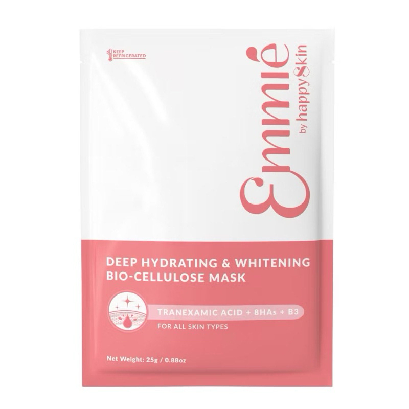 pass COMBO 5 mặt nạ sinh học phôi dừa hồng Bio Cellulose Emmie by HappySkin ảnh thật