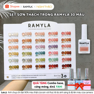  Set sơn gel thạch trong RAMYLA 30 màu Nghi Thảo Nails 