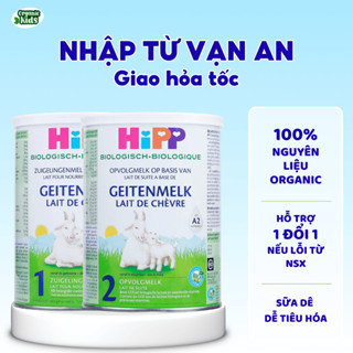  Sữa Hipp Dê Organic Số 1 2 Công Thức Đạm A2 Chuẩn Châu Âu Dễ Hấp Thu Cho Bé Lon 400g 
