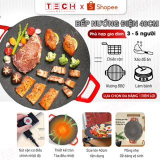 [THẺ TRÚNG THƯỞNG] Bếp nướng điện đa năng không khói, Chảo Điện chống dính Nướng Thịt BBQ Hàn Quốc