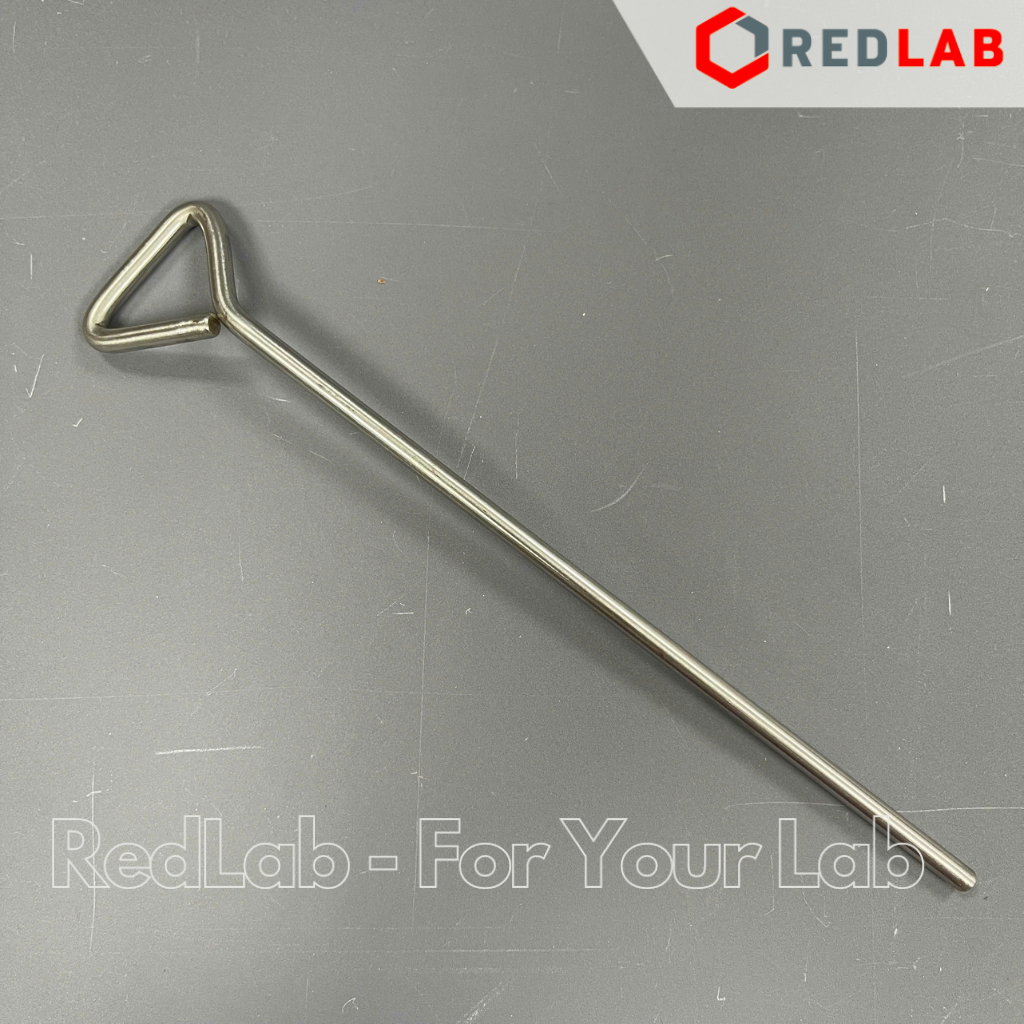 [3 cái] Que trang inox 20cm loại dày (que cấy trải vi sinh / que tam giác) dùng trong thí nghiệm nuô