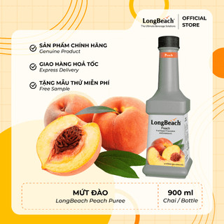 Mứt Đào Cô Đặc (Sinh Tố) - LongBeach Peach Puree 900ml