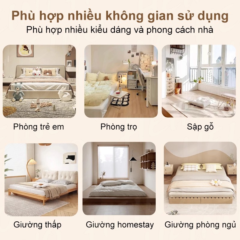 HEINO Giường Ngủ Hiện Đại Gỗ Tự Nhiên Giường Pallet Gỗ Thông Mới Đẹp Chất Lượng gỗ thật 100% | BigBuy360 - bigbuy360.vn