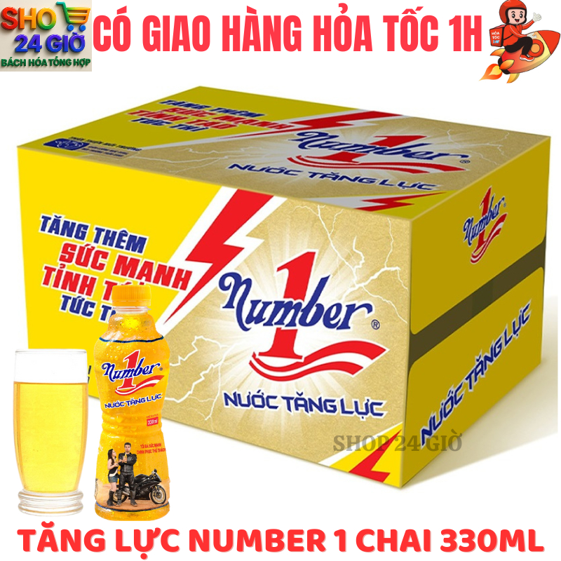 Tăng Lực  Number 1 Thùng 24 Chai 330 Ml