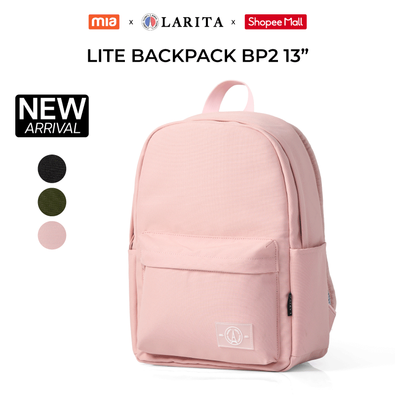 Balo Laptop Larita Lite Backpack BP2 13"  – Balo Thời Trang Nam Nữ Bền Bỉ, Kháng Nước Tối Ưu, Ngăn Laptop 13inch