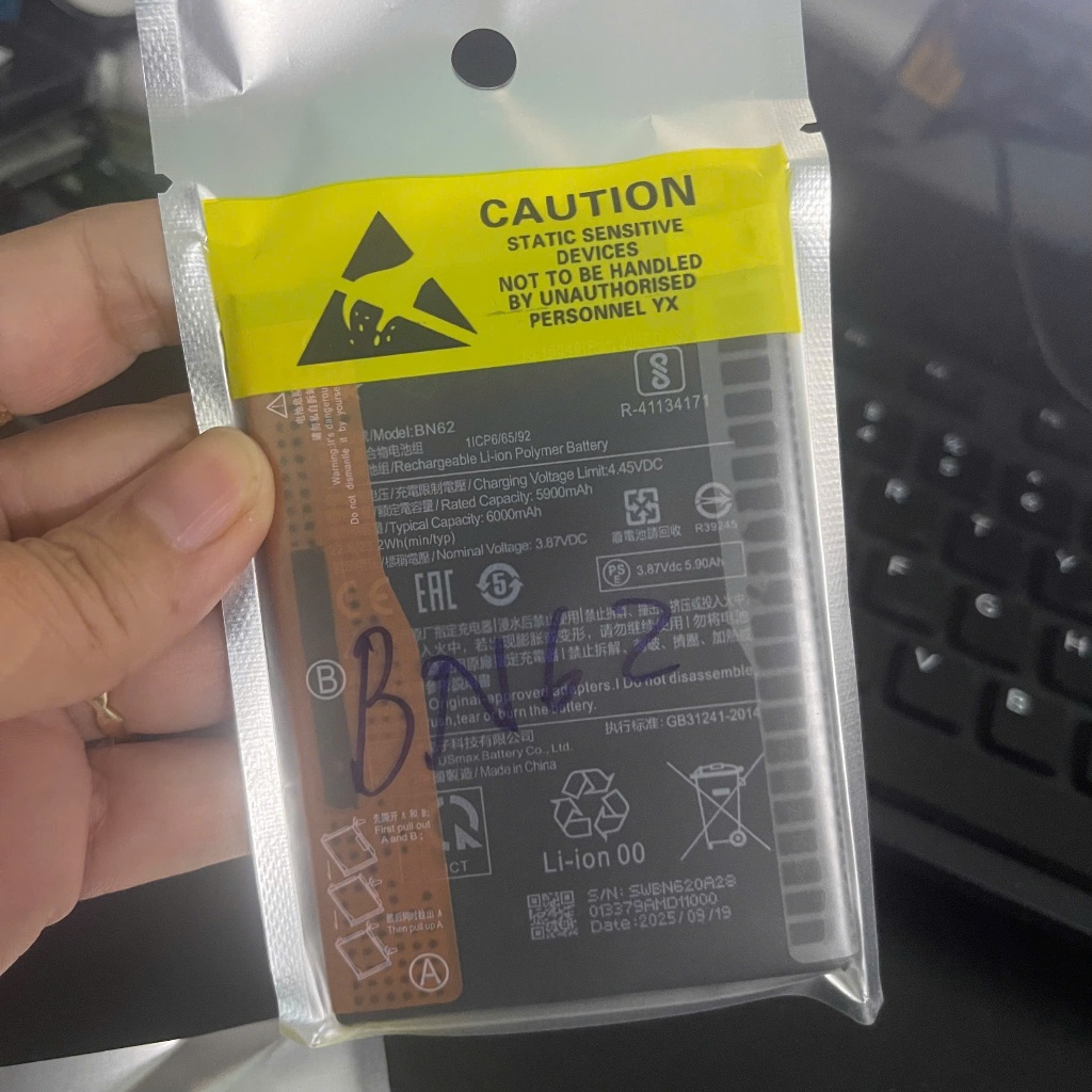 pin BN62 redmi 9T có bảo hành đổi trả