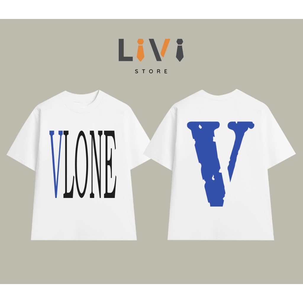 Áo Thun VLONE Blue Cao Cấp Form Rộng LIVI047 - LiVi Store