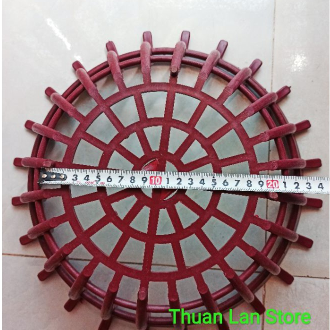 Chậu Nhựa Sen Giả Gỗ Trồng Lan F40