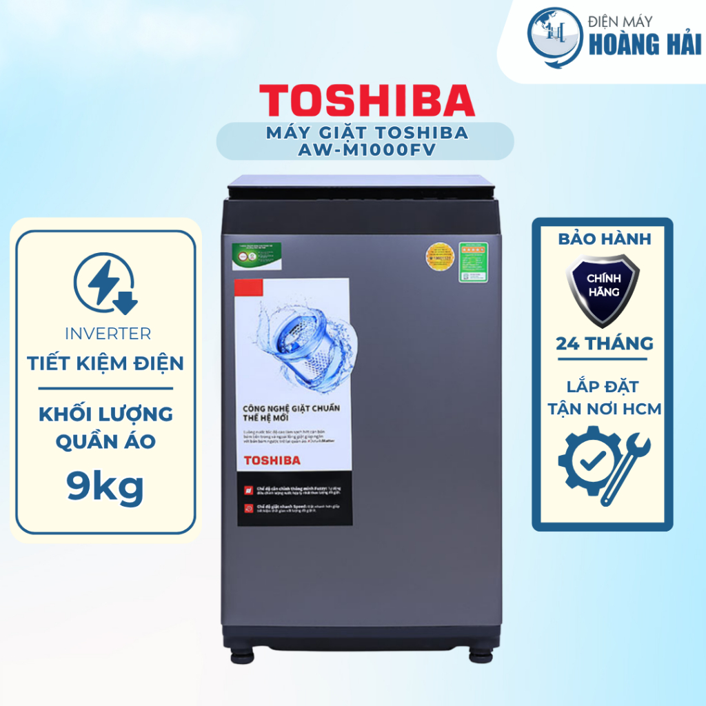 AW-M1000FV(MK) Máy giặt Toshiba 9 kg AW-M1000FV(MK), sản xuất Thái Lan