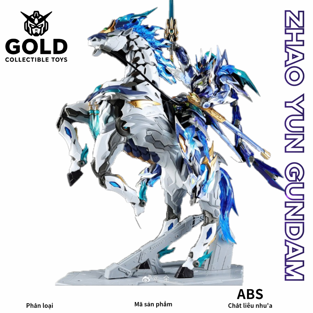 [CÓ SẴN] Mô Hình Lắp Ráp MNP-XH05 Zhao Yun – Triệu Vân Motor Nuclear Cao Cấp (Tặng Kèm Ngựa, Base & 