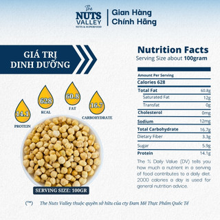 Hạt Phỉ – Ăn Healthy, Làm Sữa Hạt, Bánh Kẹo, Hazelnut, The Nuts Valley 