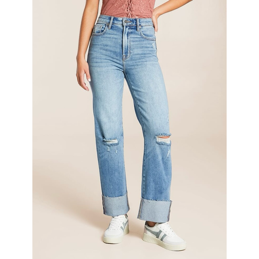 Quần jeans gập lai hiệu Mỹ Hidden