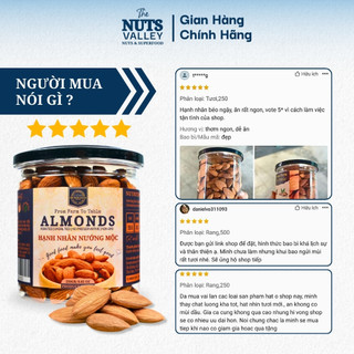 Hạt Hạnh Nhân Tươi / Rang – Làm Sữa Hạt, Trộn Salad, Làm Bánh, Almond, The Nuts Valley 